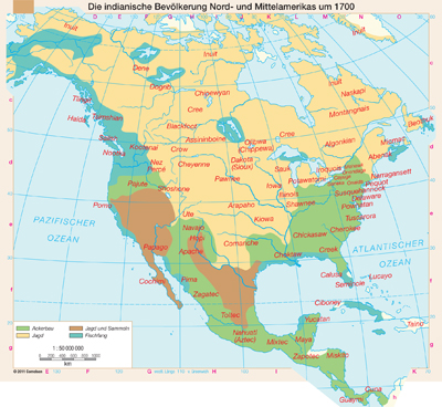 preview one of Die indianische Bevlkerung Nord- und Mittelamerikas um 1700