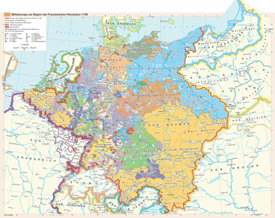 preview one of Mitteleuropa vor Beginn der Franzsischen Revolution 1789